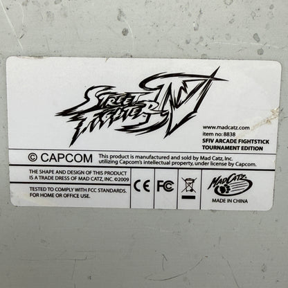 Mad Catz Street Fighter Black Arcade Fightstick Tournament Edtion For PS3