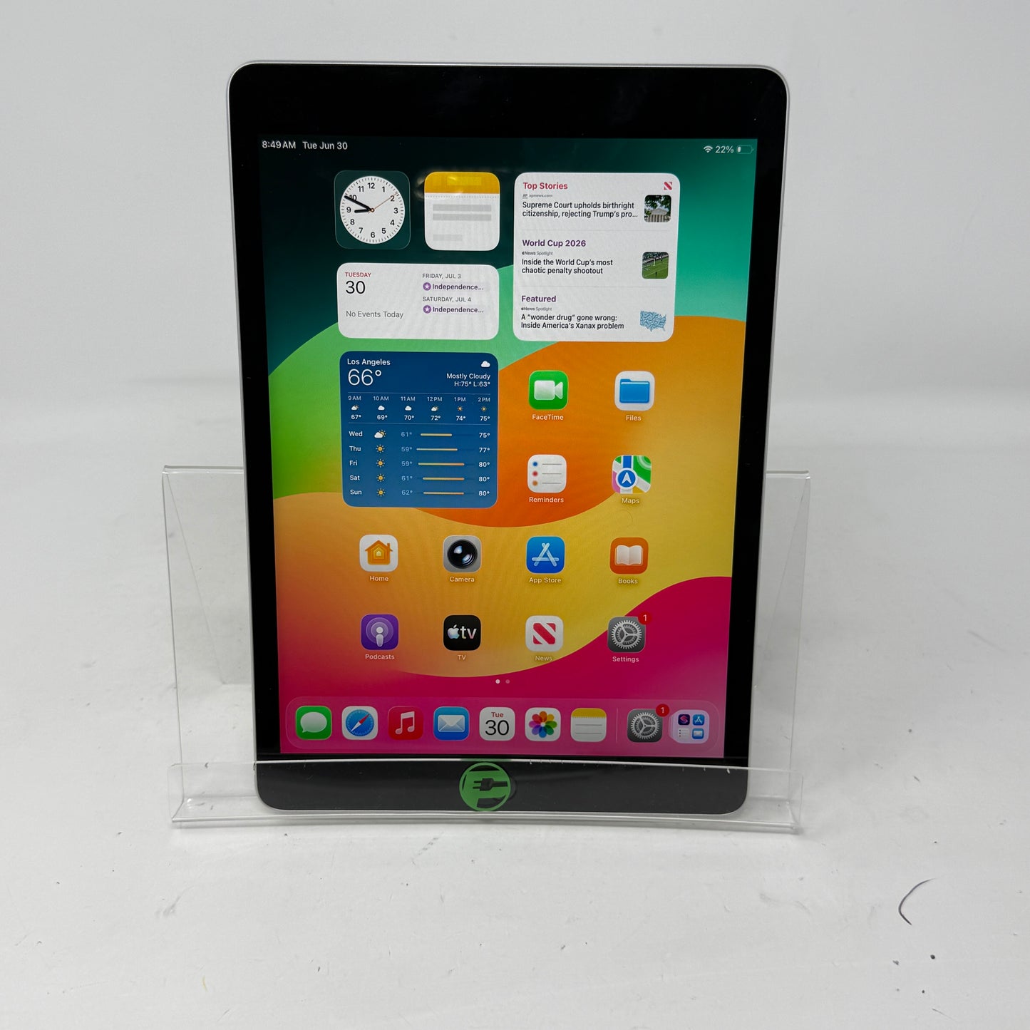 WiFi Only Apple iPad 9th Gen 256GB Silver MK2P3LL/A