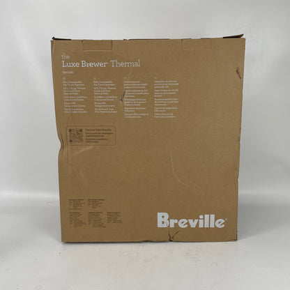 New Breville Luxe Brewer Thermal Coffee Maker Stainless Steel BDC465