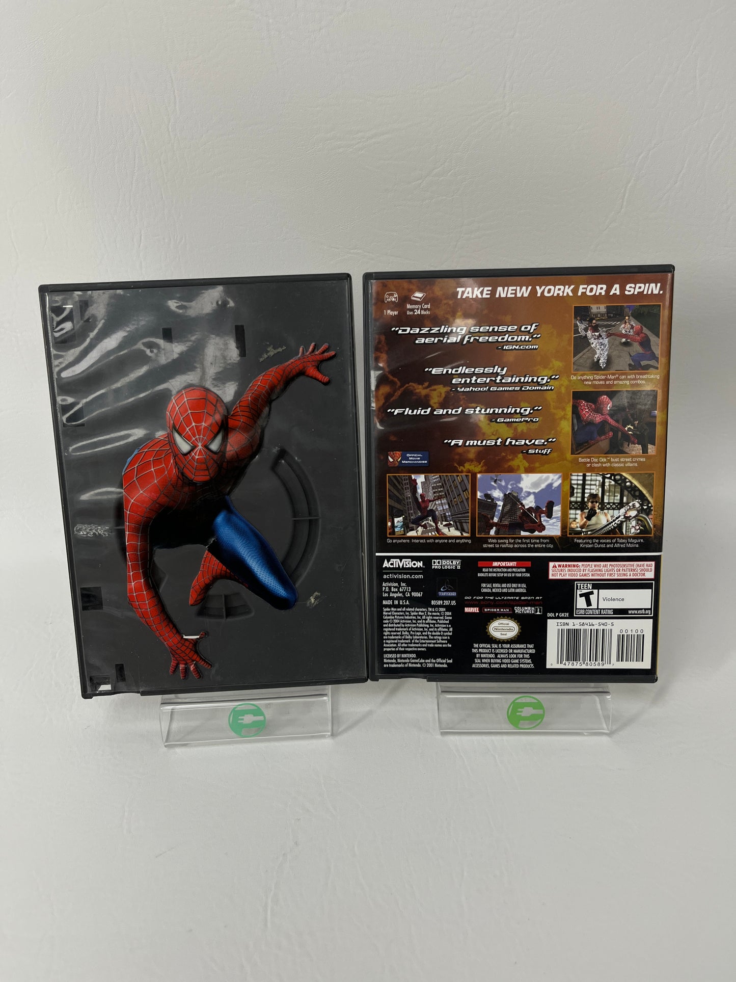 Lot of 2 Nintendo GameCube Spider-Man & Spider-Man 2 Games