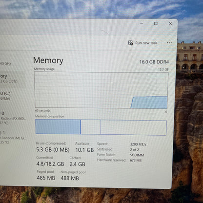 HP Omen SSMV0K9 16.1 Ryzen 5 5600H 3.3GHz 16GB RAM 1TB SSD AMD Radeon RX 6600M
