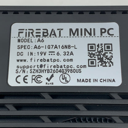 FireBat A6 AMD Ryzen 7 7735HS 3.20 Ghz Mini Gaming PC 512GB SSD 16GB Ram