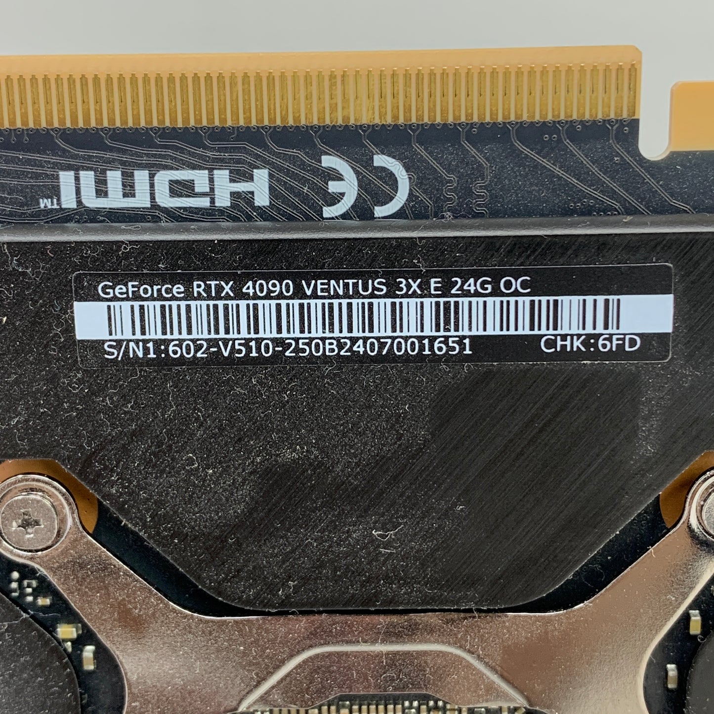 MSI GeForce RTX 4090 Ventus 3X OC 24GB GDDR6X Graphics Card V510