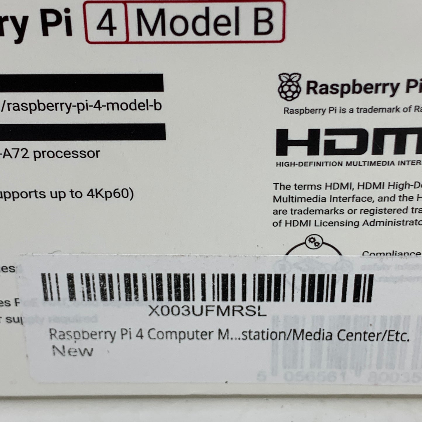 New Raspberry Pi Model B BCM2835 8GB Single-Board Computer Green