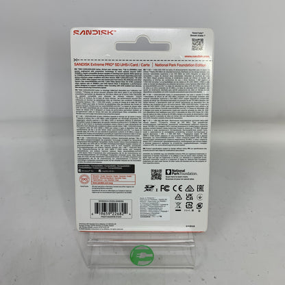 New SANDISK Extreme PRO SDXC UHS-I Memory Card: National Park Foundation 512GB