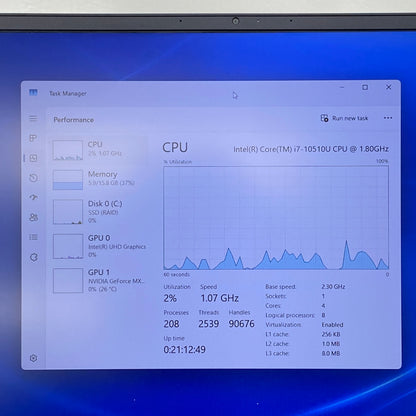 Dell Vostro 5590 15.6" i7-10510U 1.8GHz 16GB RAM 512GB SSD GeForce MX250
