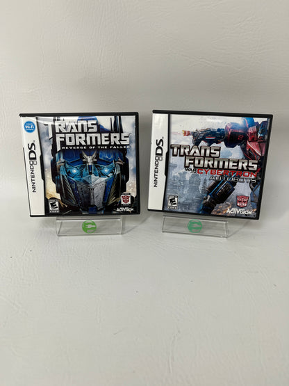 Lot of 2 Nintendo DS Transformers Transformers: Revenge of the Fallen & Transformers: War for Cybertron Autobots Games