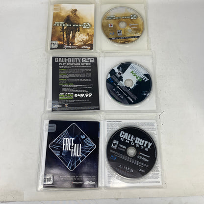 Call of Duty PS3 Game Lot of 5 Black Ops 1 2 Modern Warfare 2 3 Ghosts Sony PS3