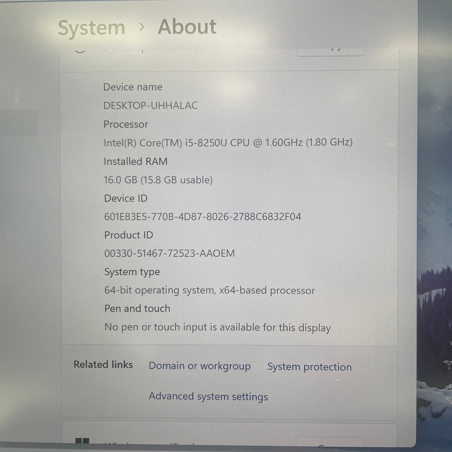HP EliteBook 830 G5 14" i5-8250U 1.6GHz 16GB RAM 256GB SSD