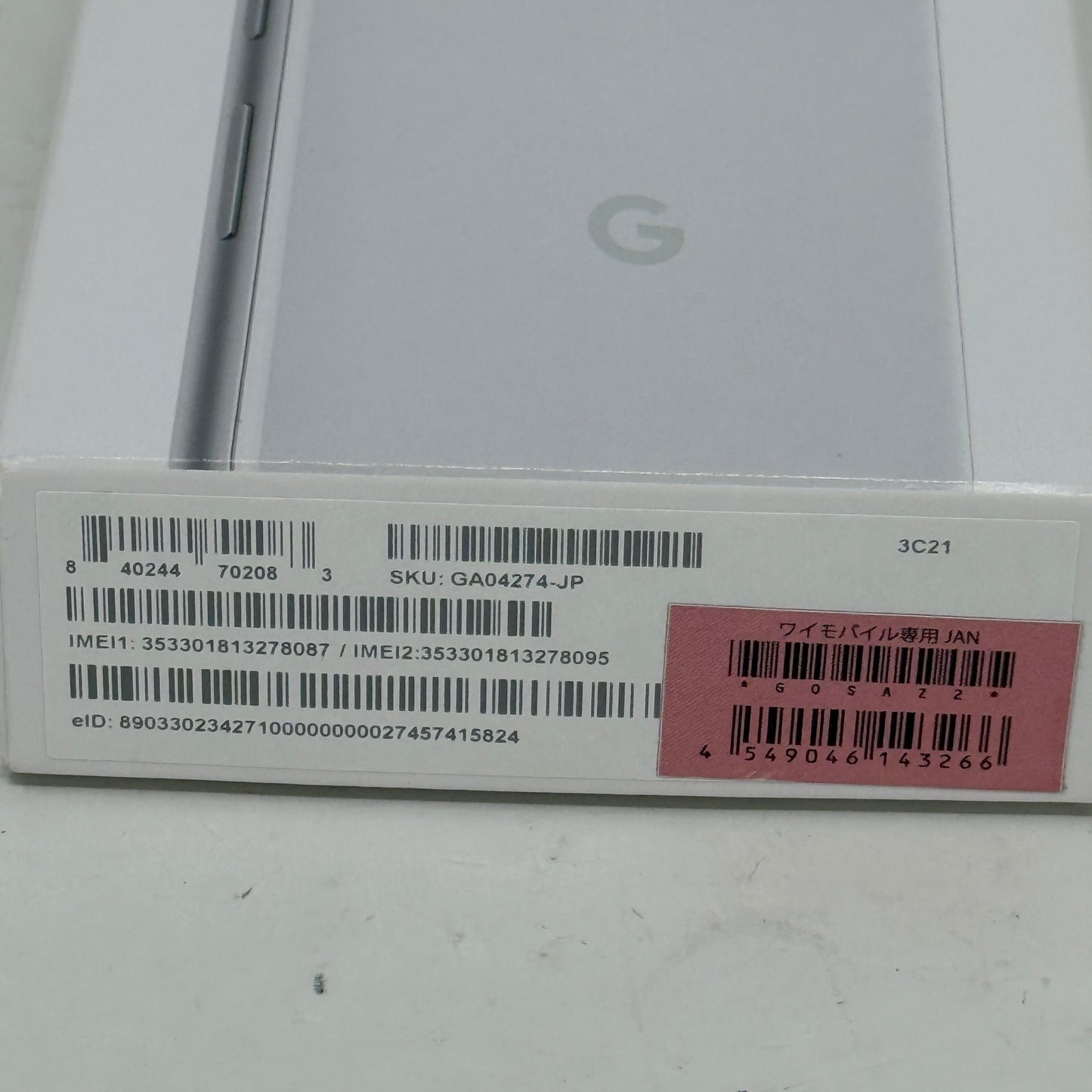 Factory Unlocked Google Pixel 7a 128GB Smartphone Clearly White GA04274-JP