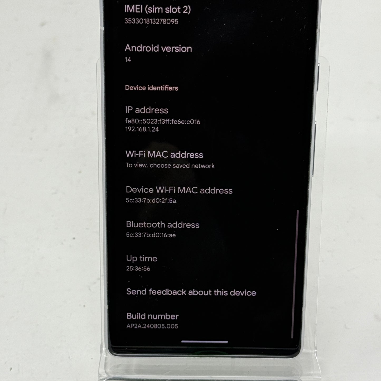 Factory Unlocked Google Pixel 7a 128GB Smartphone Clearly White GA04274-JP