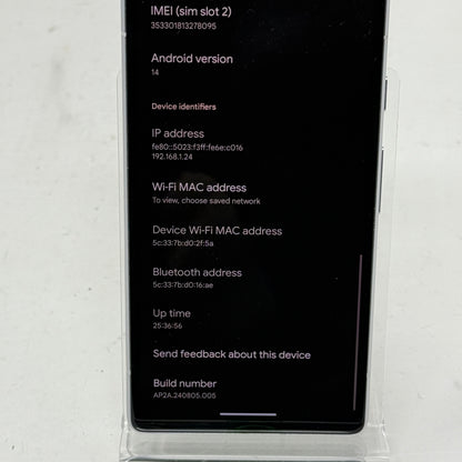 Factory Unlocked Google Pixel 7a 128GB Smartphone Clearly White GA04274-JP