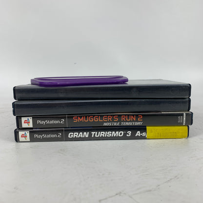 Lot of 5 Sony PlayStation 2 PS2 Games Bundle Gran Turismo 3 A-Spec Smuggler's 