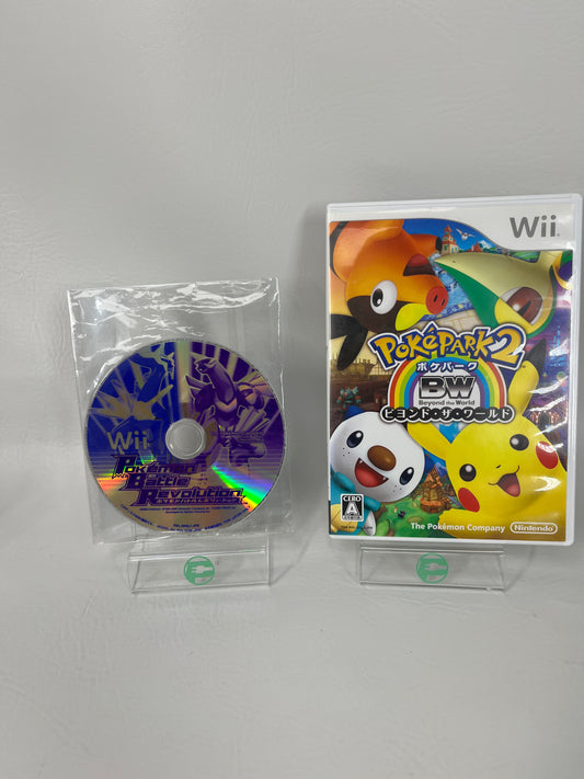 Lot of 2 JP Nintendo Wii Pokemon: Battle Revolution & Pokepark 2: Wonders Beyond Games