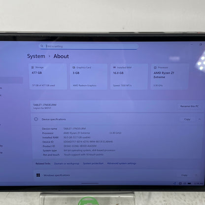 Lenovo Legion Go 8.8" AMD Ryzen Z1 Extreme 16GB RAM 512GB Shadow Black 83E1001YUS