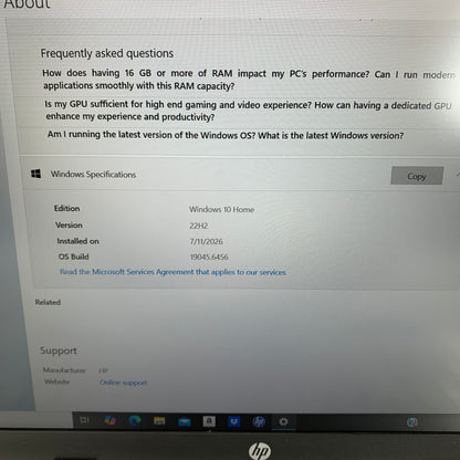 HP Laptop QNLLM2UQ 15.6" i3-1115G4 3.0GHz 16GB RAM 1TB SSD