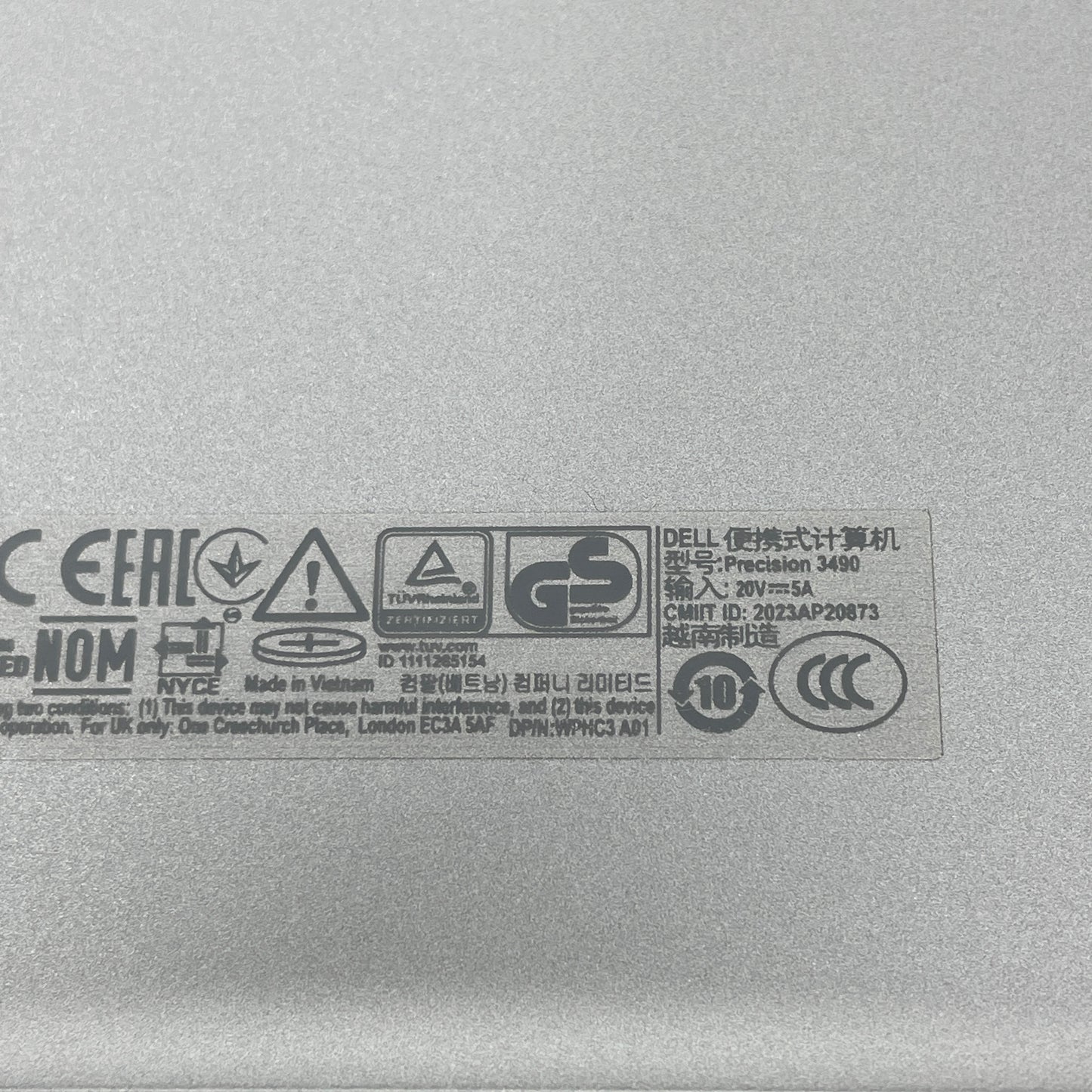 Dell Precision 3490 14" i7-1355U 3.8GHz 16GB RAM 256GB SSD