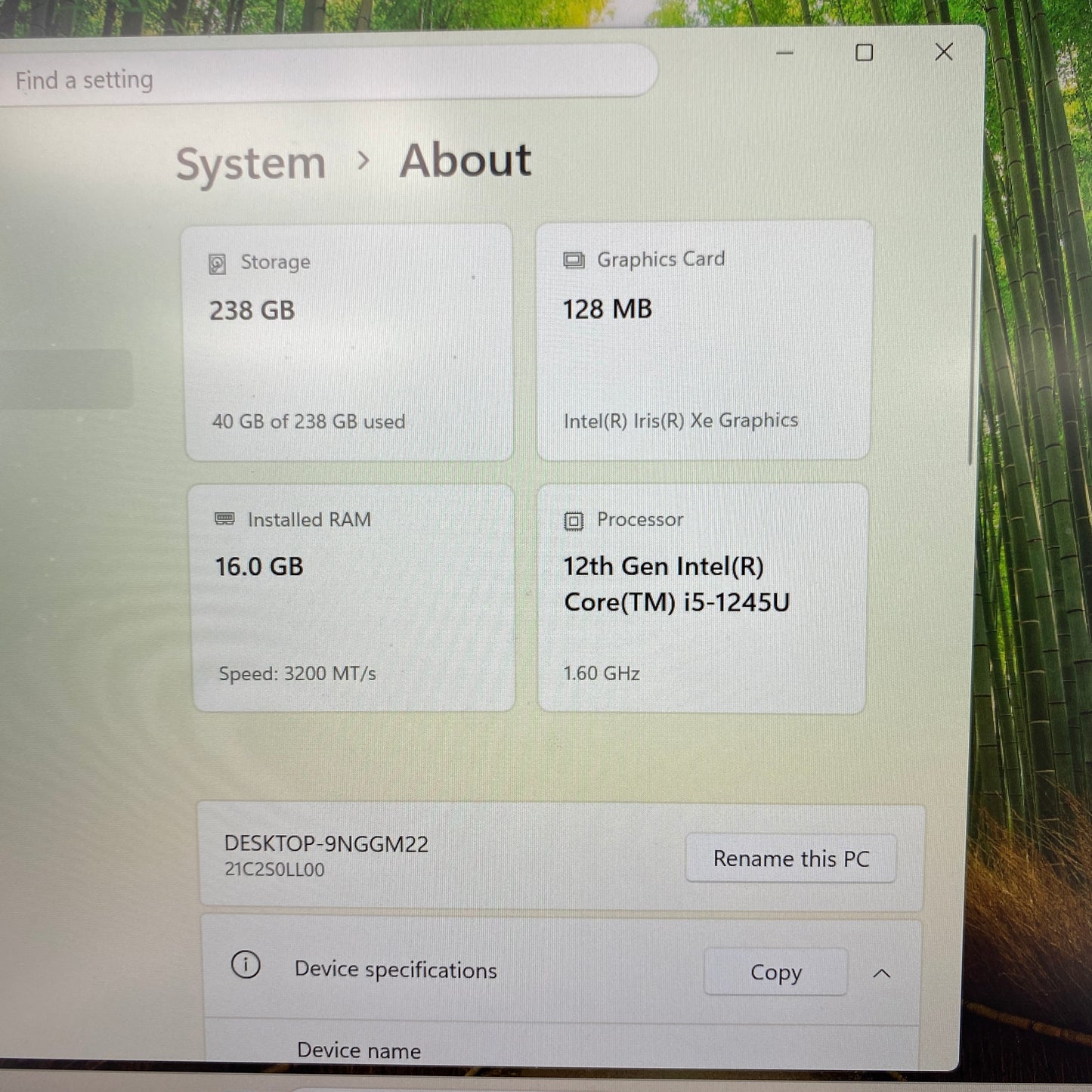 Lenovo ThinkPad L14 Gen 3 9NGGM22 14" i5-1245U  1.6GHz 16GB RAM 256GB SSD