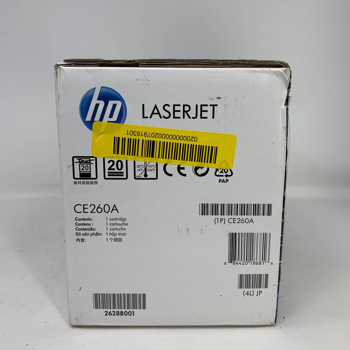 New Genuine HP 647A Black Laser Jet Toner Cartridge CE260A