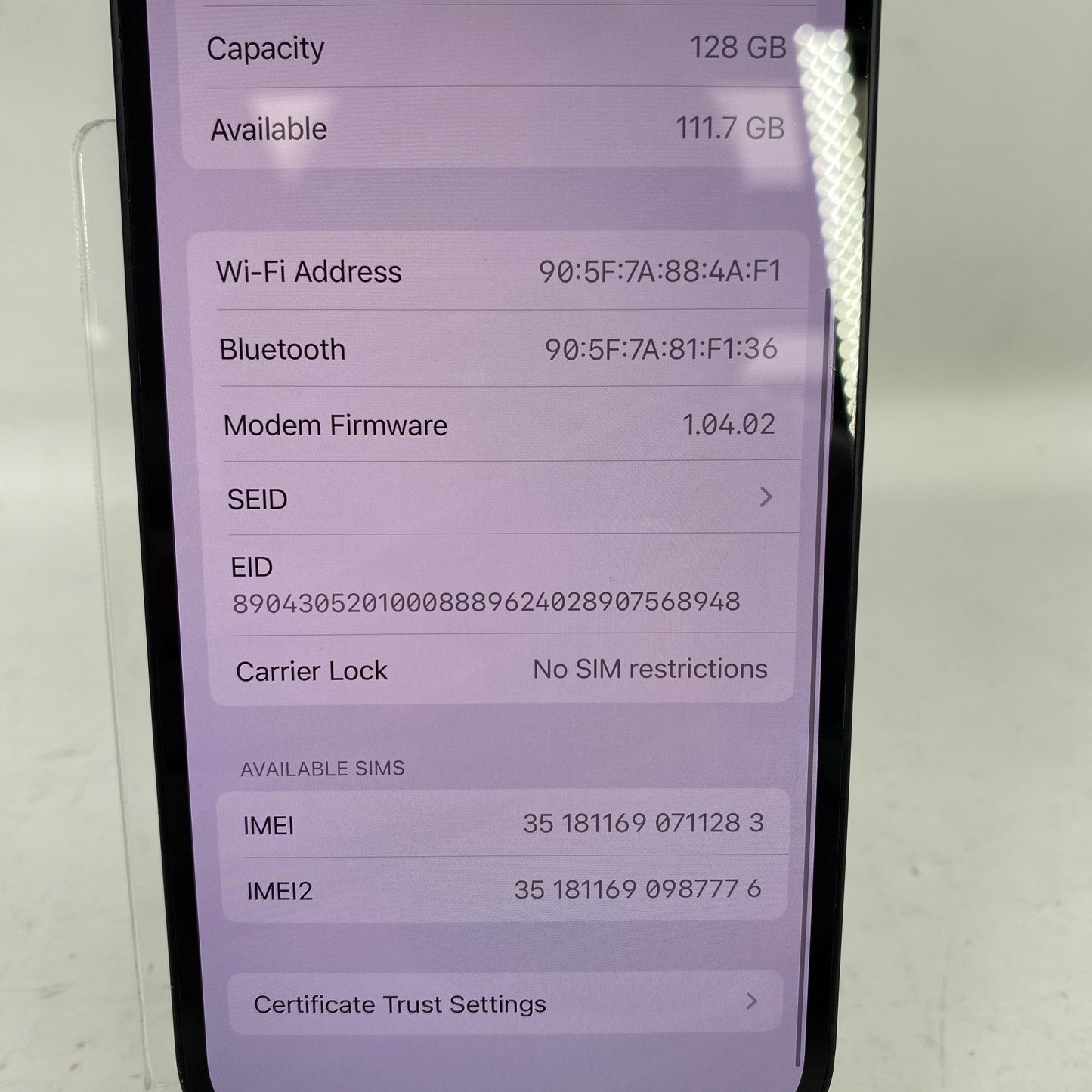 Factory Unlocked Apple iPhone 16e 128GB Black MDOD4LL/A