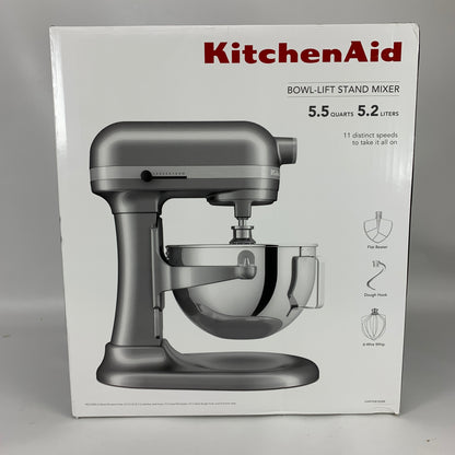 New KitchenAid KSM55SXXX 5.5 Quart Bowl-Lift Stand Mixer