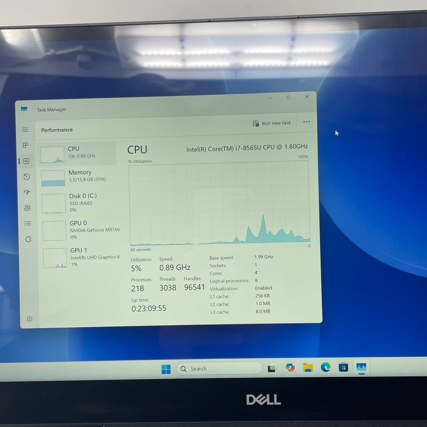 Dell Inspiron 7000 2-IN-1 15.6" i7-8565U 1.8GHz 16GB RAM 500GB SSD GeForce MX150