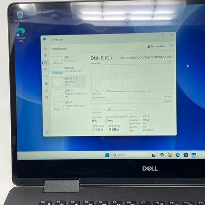 Dell Inspiron 7000 2-IN-1 15.6" i7-8565U 1.8GHz 16GB RAM 500GB SSD GeForce MX150