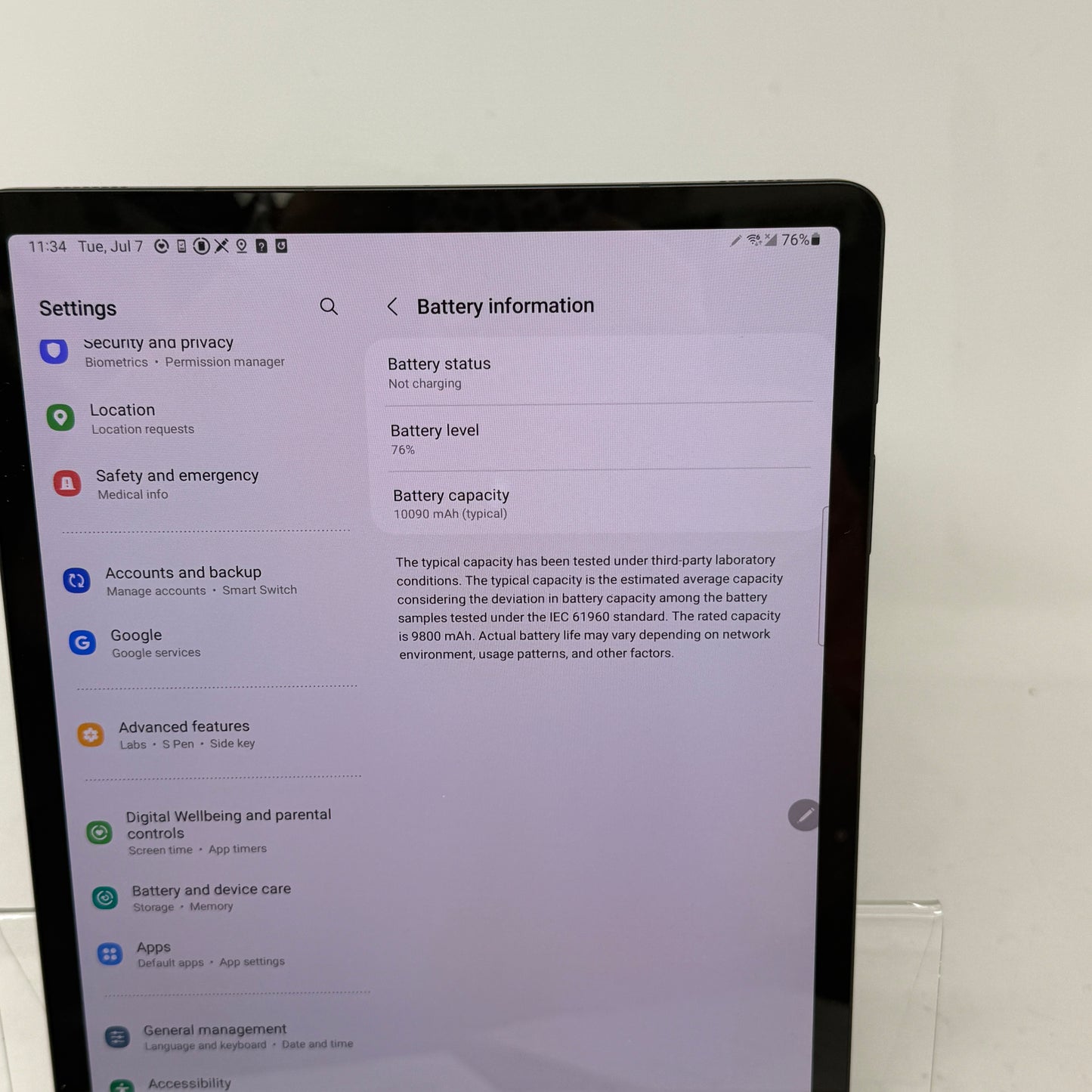 Verizon Samsung Galaxy Tab S8 Plus 5G 12.4" 128GB Black SM-X808U