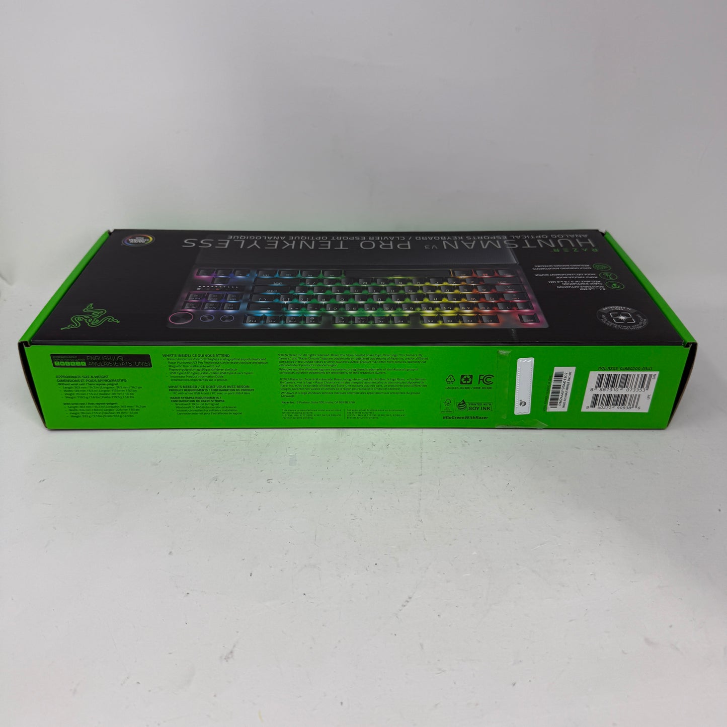 Razer Huntsman V3 Pro Tenkeyless Analog Optical Esports Keyboard RZ03-0498 Black