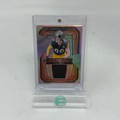 2024 Panini Obsidian T.J. Watt Magmatic Materials Jersey Patch #MM-TWT Steelers