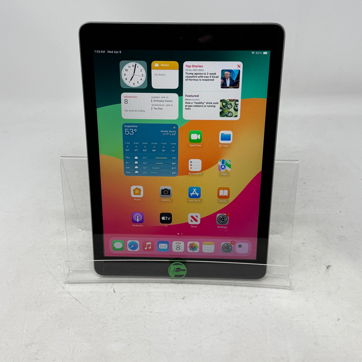 WiFi Only Apple iPad 6th Gen 32GB Silver MR7F2LL/A