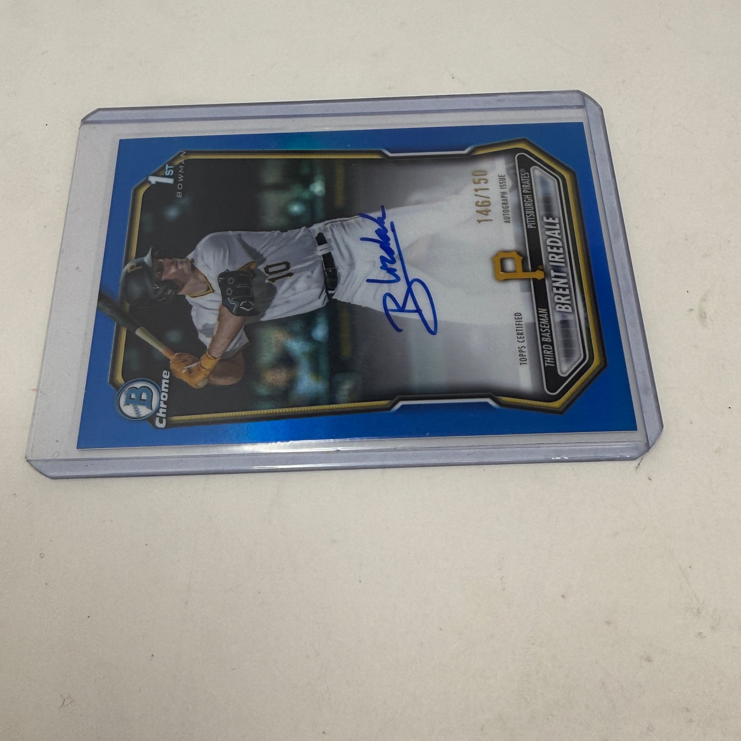 Brent Iredale 2026 Bowman Chrome 1st Autograph Blue Refractor /150 #CPA-BI