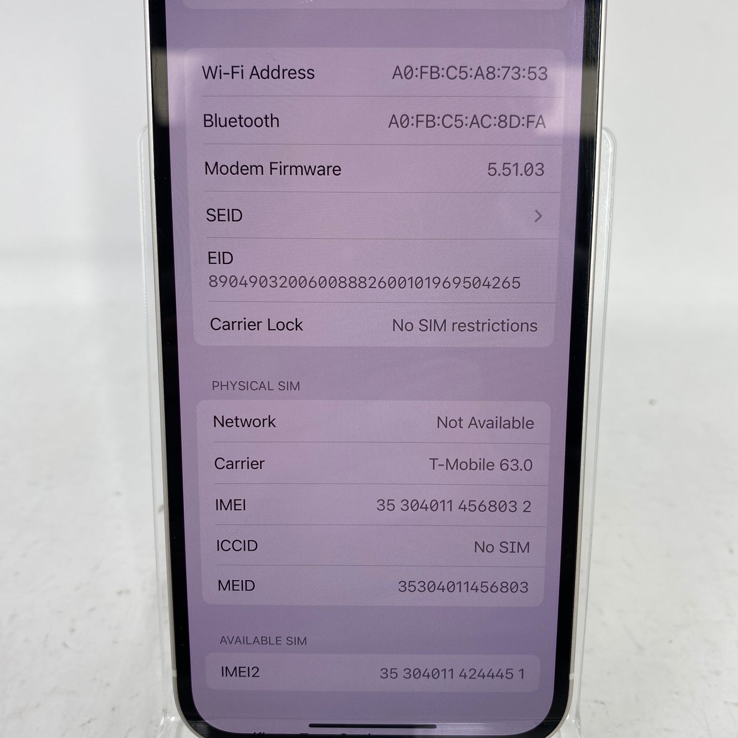 Factory Unlocked Apple iPhone 12 64GB White MGFM3LL/A