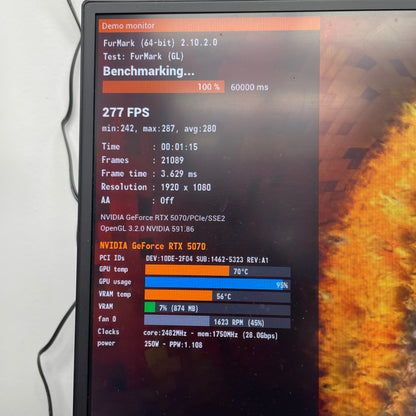 MSI GeForce RTX 5070 Ventus 2X OC 12GB GDDR7 Graphics Card MS-V532