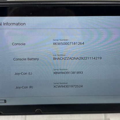 Nintendo Switch v2 Console Gaming System HAC-001(-01)  Black
