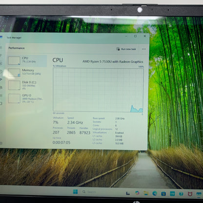 HP Laptop 3VE5PVT1 15.6" Ryzen 5 7530U 2.0GHz 16GB RAM 1TB SSD