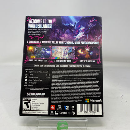 Tiny Tina's Wonderlands Chaotic Great Edition Xbox Series X New Sealed 2022
