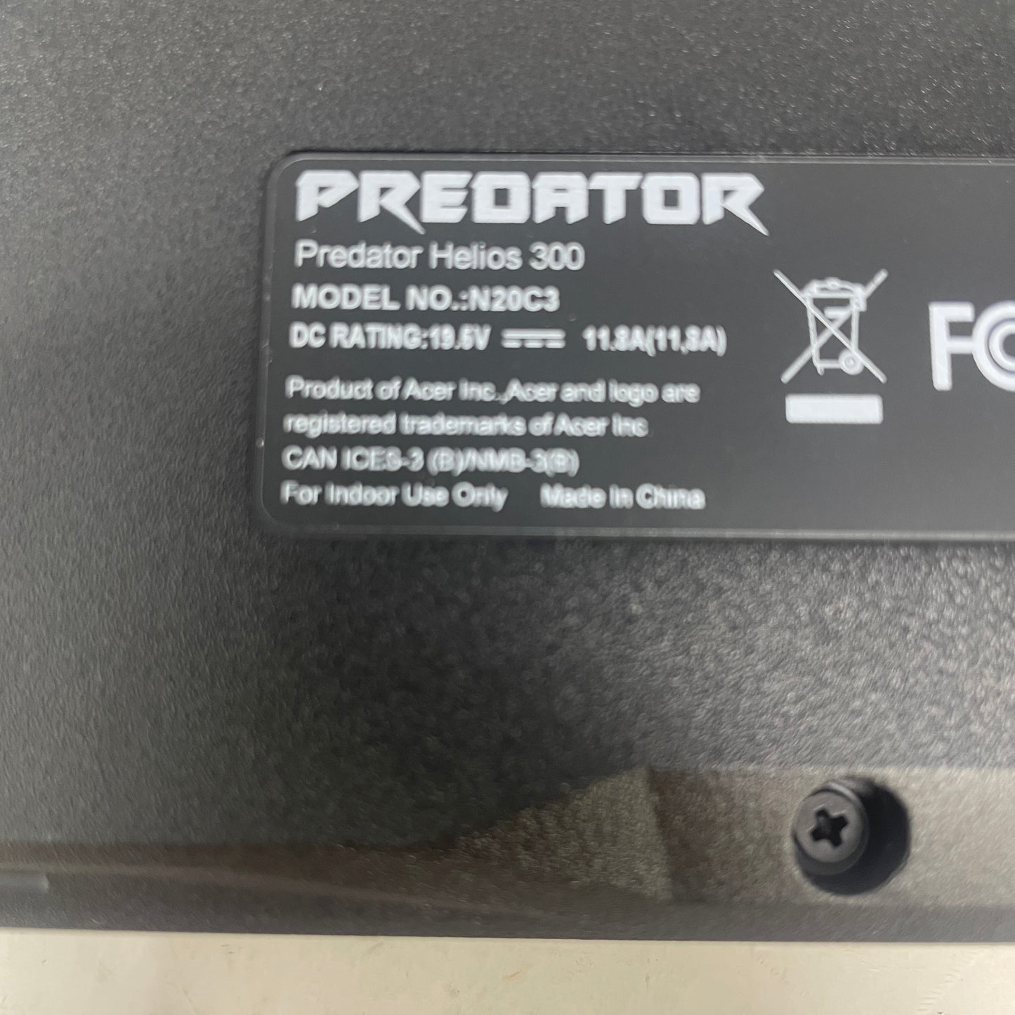 Acer Predator Helios 300 PH315-54 15.6" i7-11800H 2.3GHz 16GB RAM 512GB SSD 