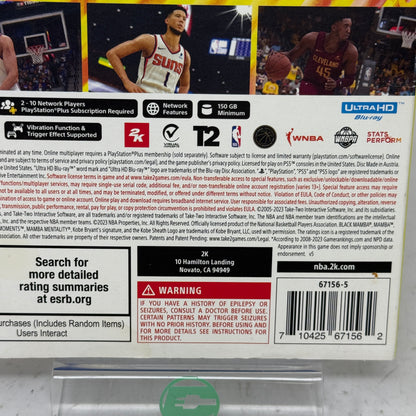 New NBA 2K24 [Black Mamba Edition] (Sony PlayStation 5 PS5, 2023)