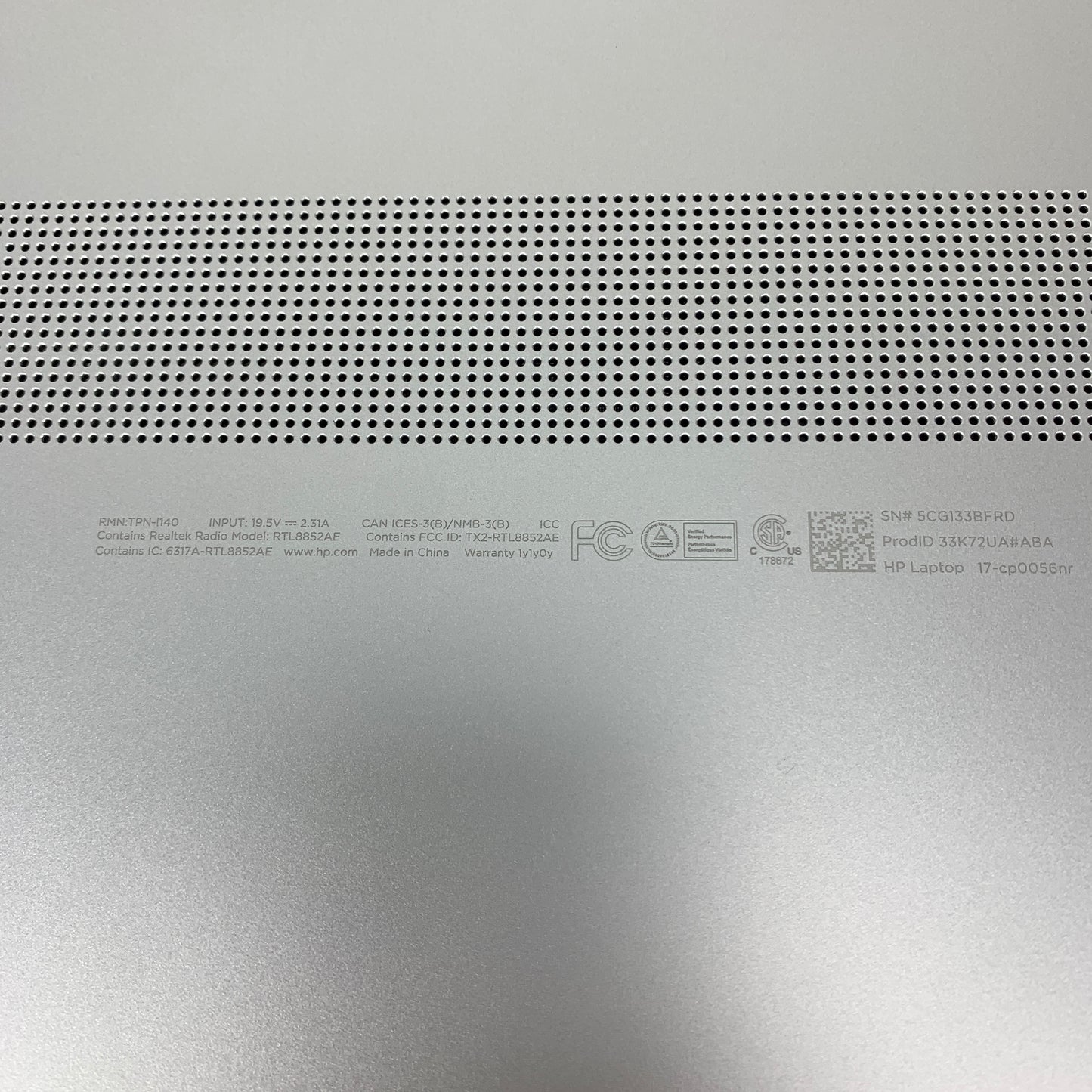 HP Laptop 7SRD2TEI 15.6" Ryzen 3 3250U 2.6GHz 16GB RAM 256GB SSD