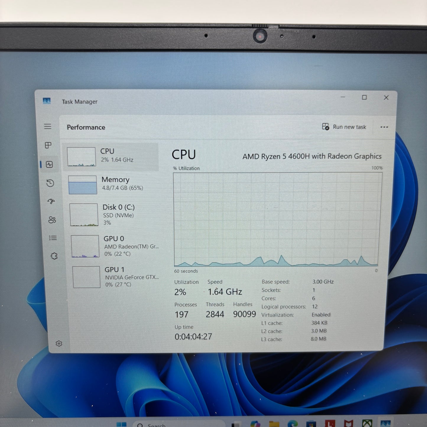 Lenovo IdeaPad Gaming 3 15ARH05 15.6" Ryzen 5 4600H 3.0GHz 8GB RAM 250GB SSD