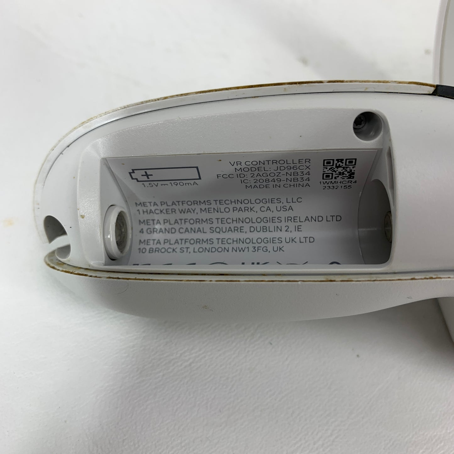 Meta Oculus Quest 2 Right Hand Touch Controller White JD96CX