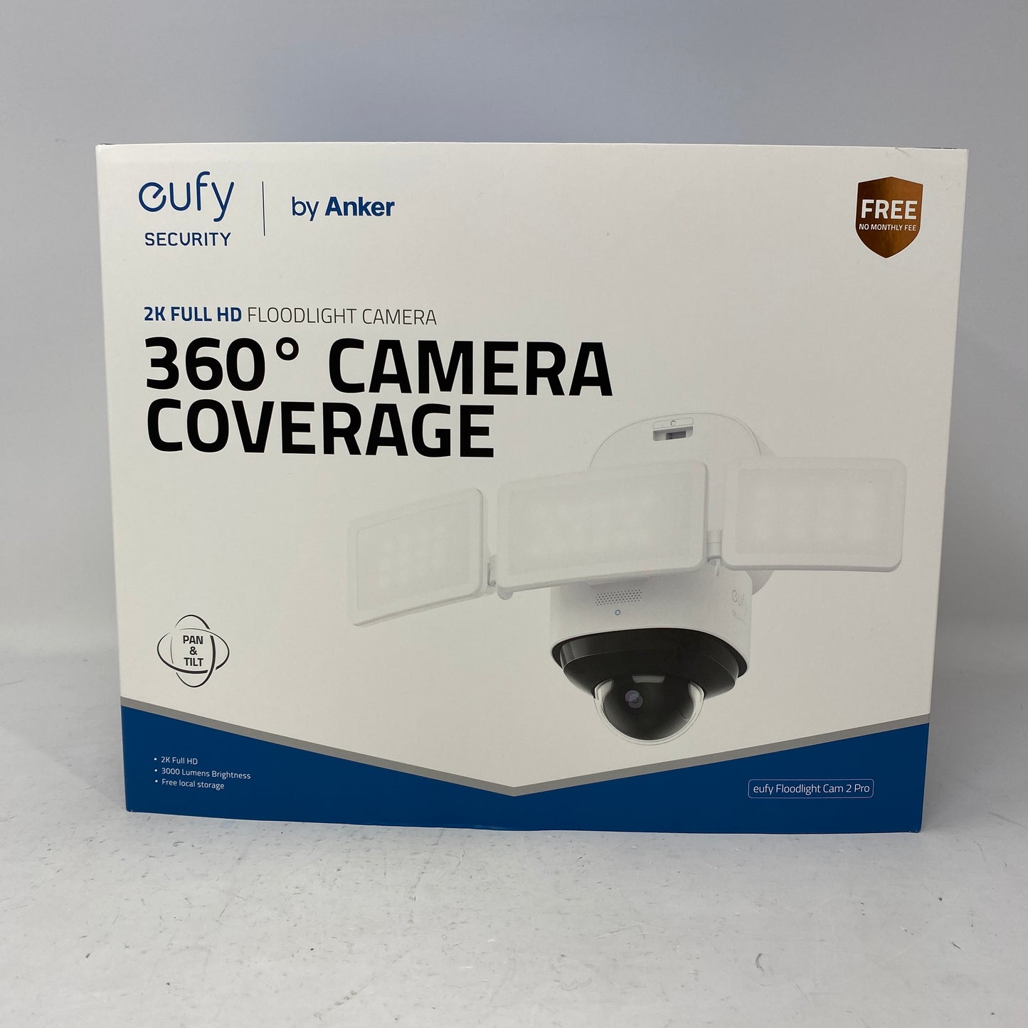 Eufy 360 Degree Pan & Floodlight Cam 2 Pro T8423 White