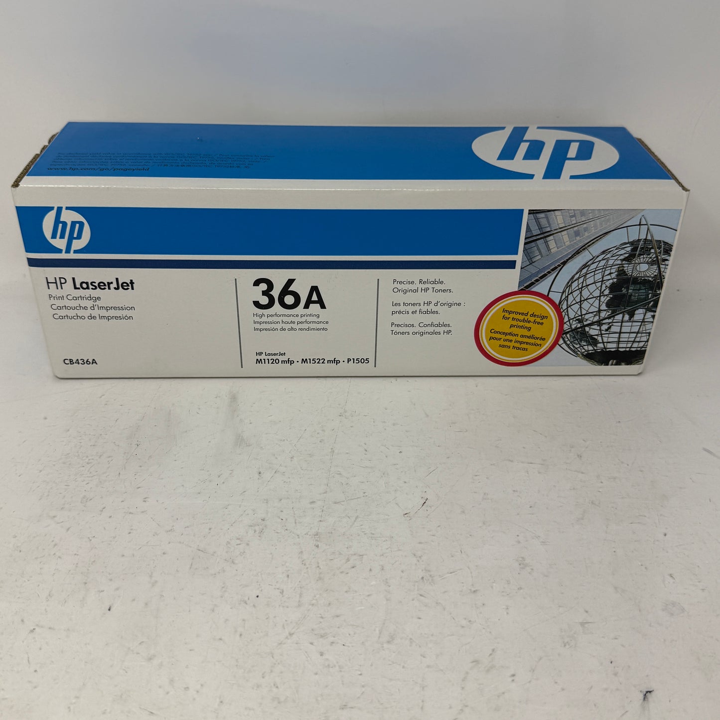 New HP Original LaserJet 36A Black Toner Cartridge CB436A