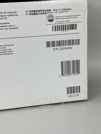 New HP LaserJet 49A Black Print Cartridge Q5949A