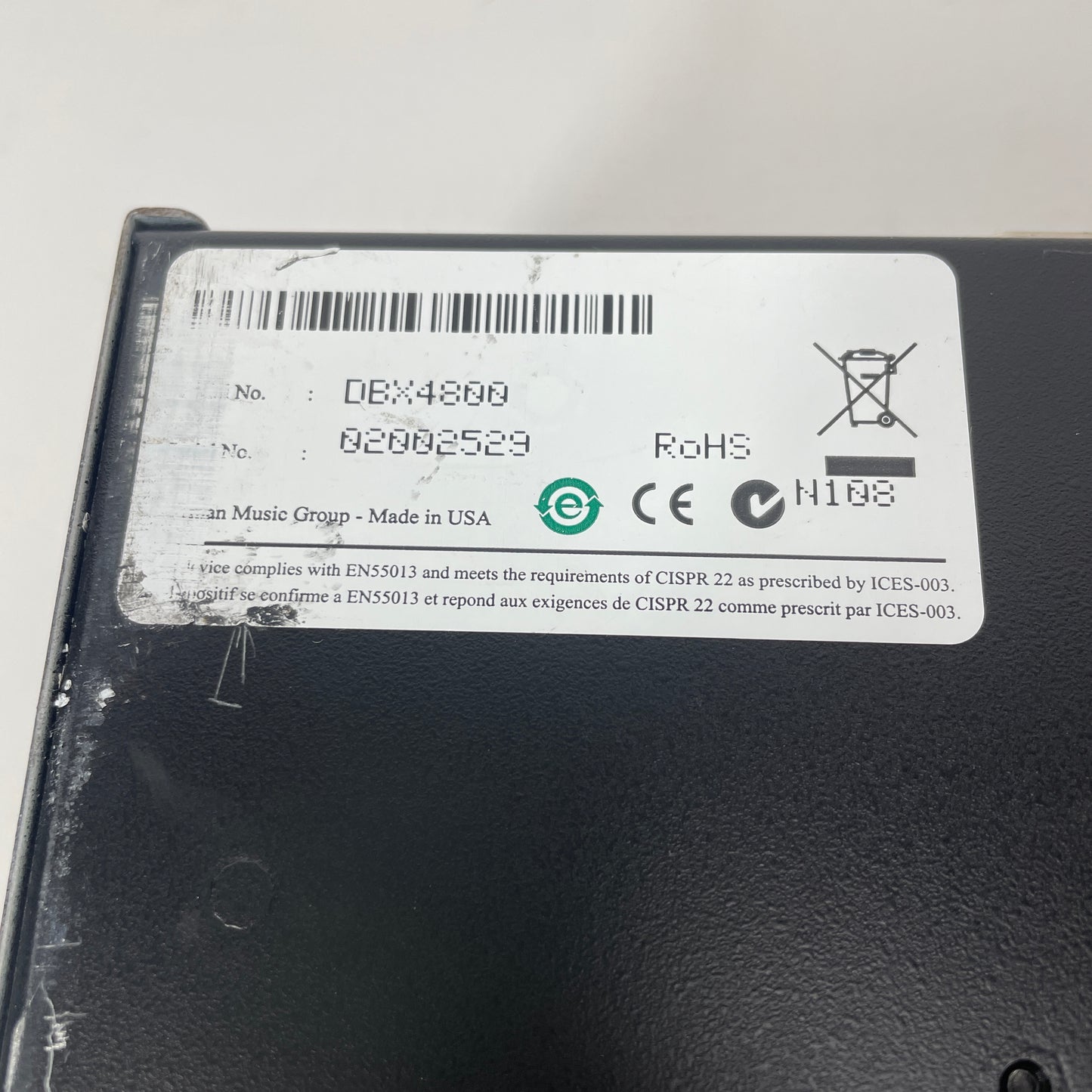 DBX DriveRack 4800 Loudspeaker Management System  DRIVERACK-4800