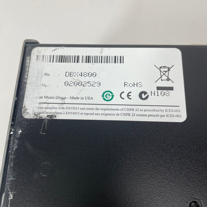 DBX DriveRack 4800 Loudspeaker Management System  DRIVERACK-4800