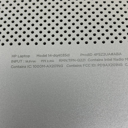 HP 14-dq4035cl DJ3CP0SB 14" i5-1155G7 2.5GHz 12GB RAM 256GB SSD