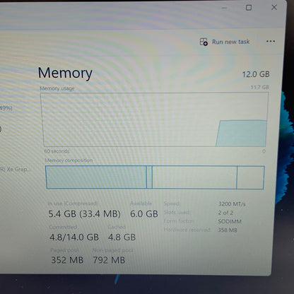 HP 14-dq4035cl DJ3CP0SB 14" i5-1155G7 2.5GHz 12GB RAM 256GB SSD
