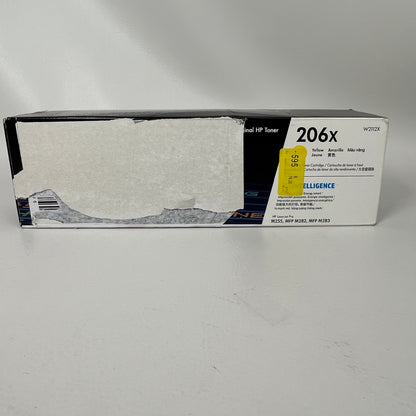 New HP LaserJet 206X Yellow Toner Cartridge W2112X